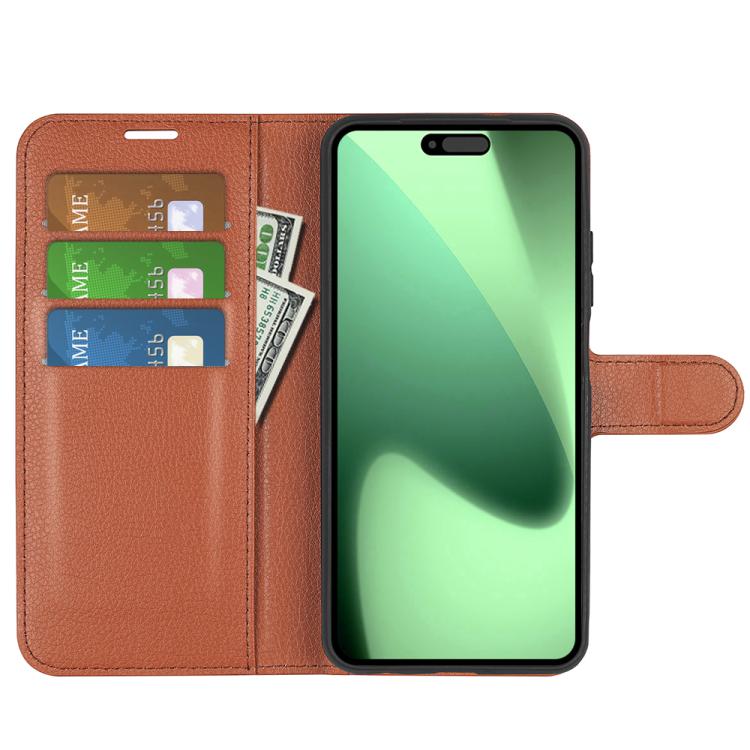 For iPhone 17 Pro Max Litchi Texture Horizontal Flip Leather Phone Case with Holder