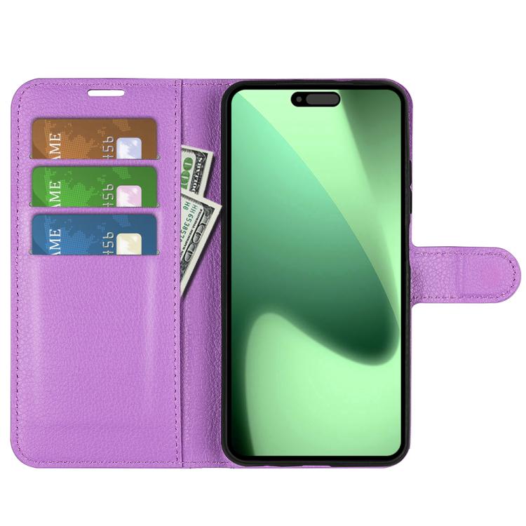 For iPhone 17 Pro Max Litchi Texture Horizontal Flip Leather Phone Case with Holder