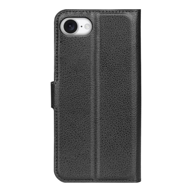 For iPhone 17e / 16e Litchi Texture Horizontal Flip Leather Phone Case with Holder