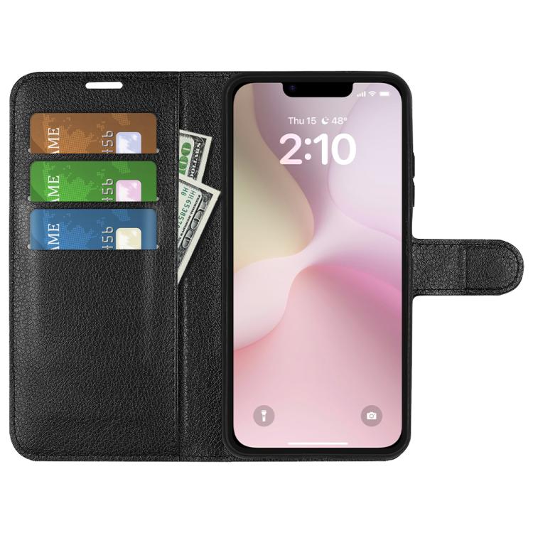 For iPhone 17e / 16e Litchi Texture Horizontal Flip Leather Phone Case with Holder