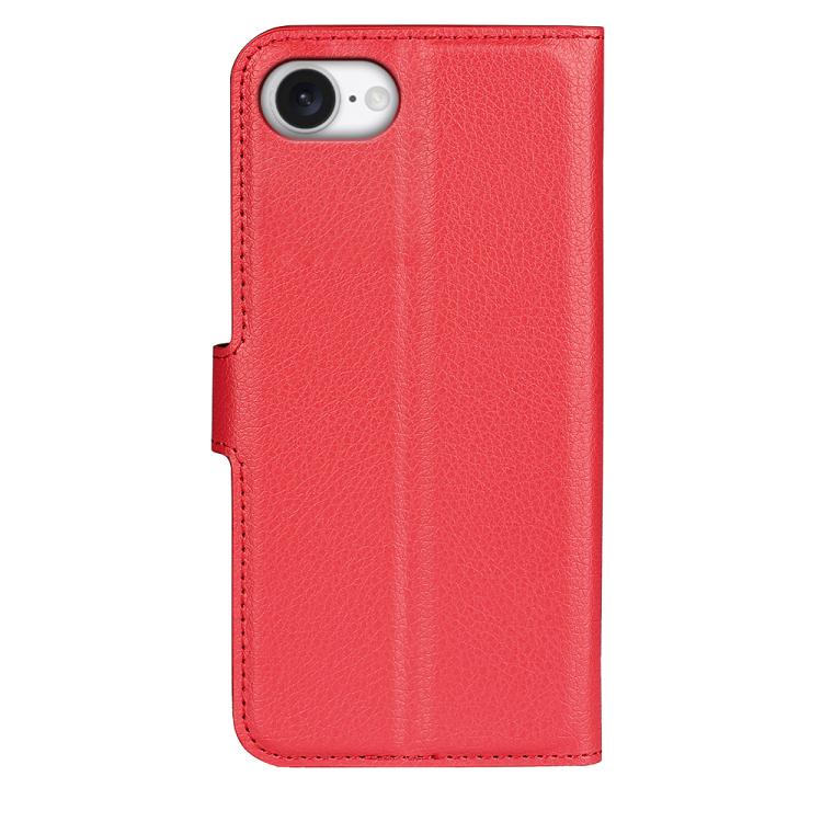 For iPhone 17e / 16e Litchi Texture Horizontal Flip Leather Phone Case with Holder