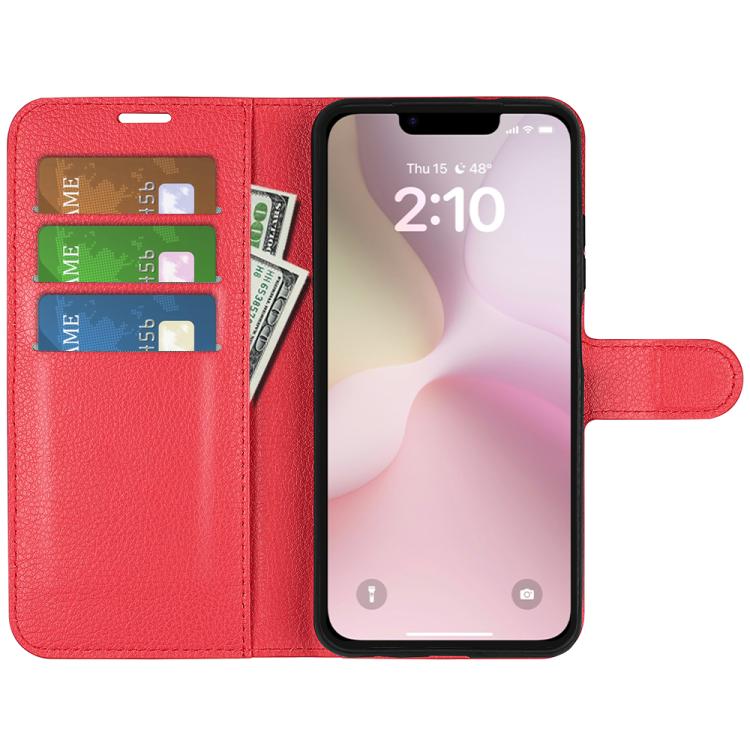 For iPhone 17e / 16e Litchi Texture Horizontal Flip Leather Phone Case with Holder