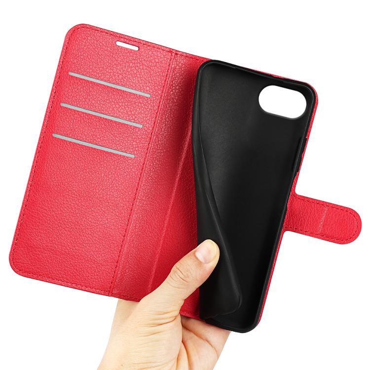 For iPhone 17e / 16e Litchi Texture Horizontal Flip Leather Phone Case with Holder