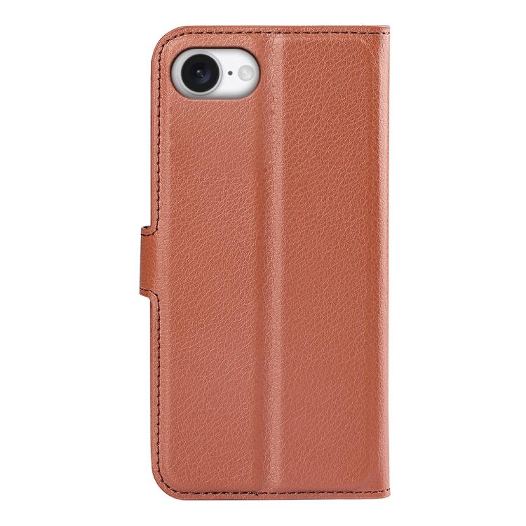 For iPhone 17e / 16e Litchi Texture Horizontal Flip Leather Phone Case with Holder