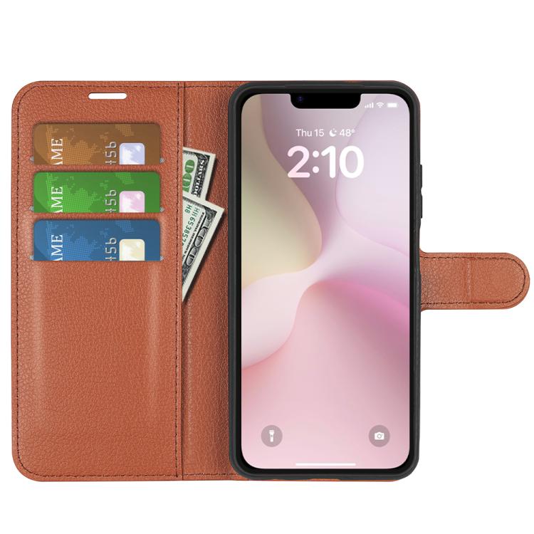 For iPhone 17e / 16e Litchi Texture Horizontal Flip Leather Phone Case with Holder