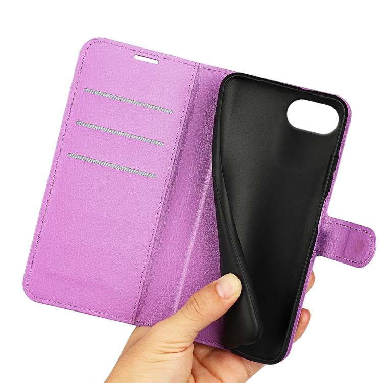 For iPhone 17e / 16e Litchi Texture Horizontal Flip Leather Phone Case with Holder