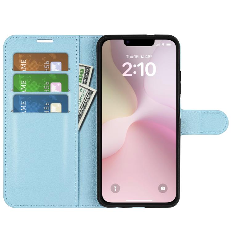 For iPhone 17e / 16e Litchi Texture Horizontal Flip Leather Phone Case with Holder