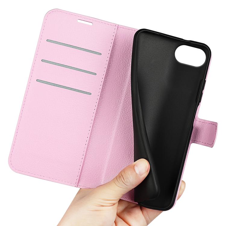 For iPhone 17e / 16e Litchi Texture Horizontal Flip Leather Phone Case with Holder