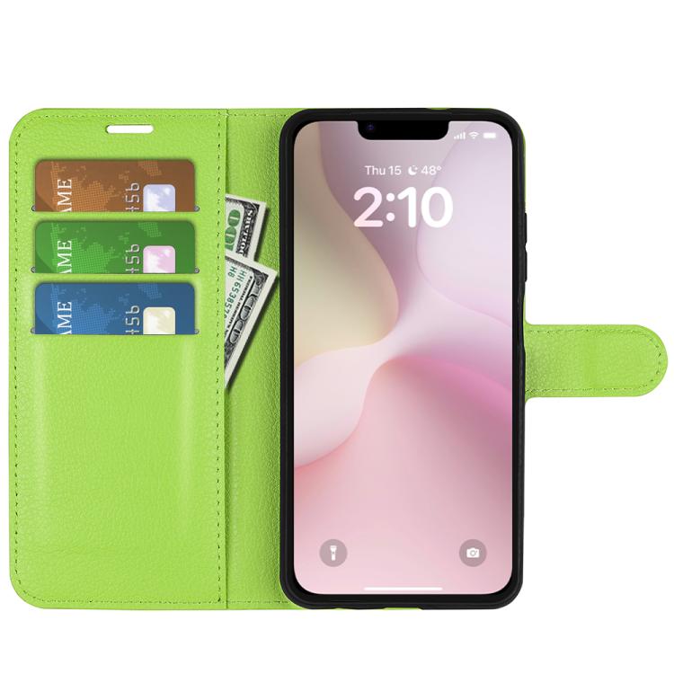 For iPhone 17e / 16e Litchi Texture Horizontal Flip Leather Phone Case with Holder