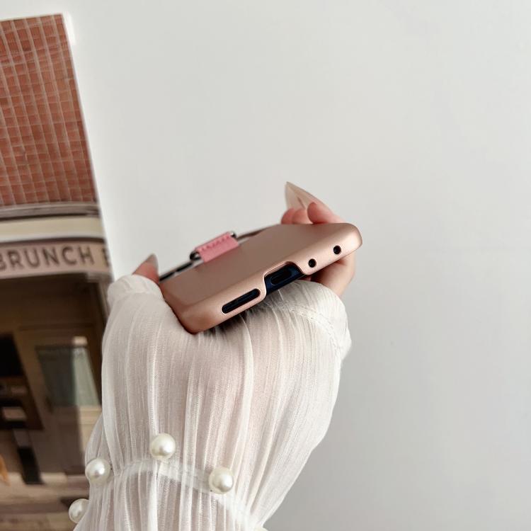 For Motorola Moto 50 Ultra Electricplating Ring Buckle Folding Phone Case