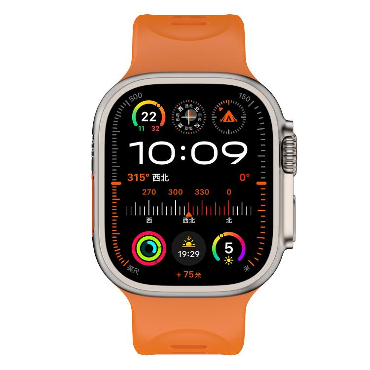 For Apple Watch 46mm / 49mm / 45mm / 44mm Explorer Silicone Watch Band