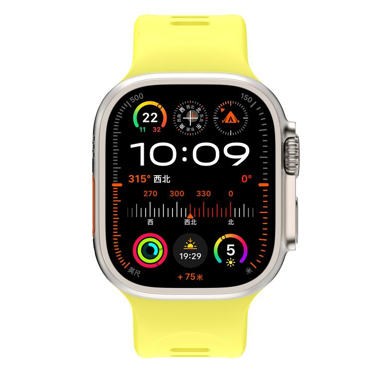 For Apple Watch 46mm / 49mm / 45mm / 44mm Explorer Silicone Watch Band