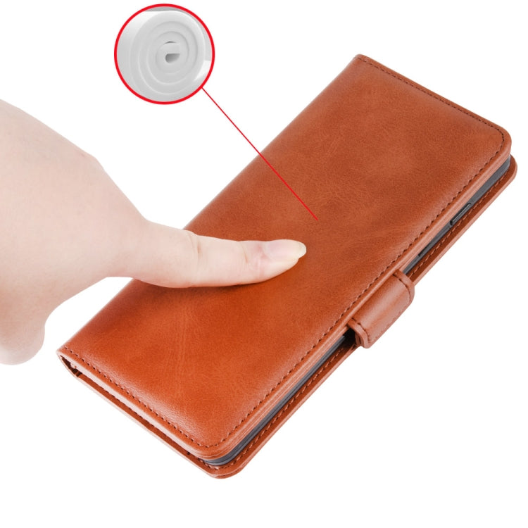 For iPhone XR Dual-side Magnetic Buckle Horizontal Flip Leather Case with Holder & Card Slots & Photo Frame