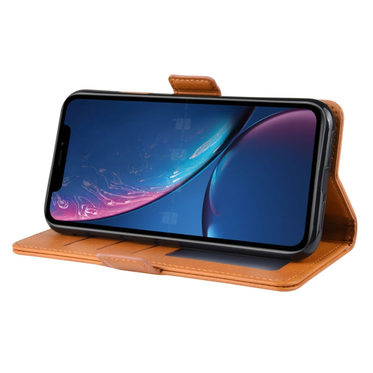 For iPhone XR Dual-side Magnetic Buckle Horizontal Flip Leather Case with Holder & Card Slots & Photo Frame
