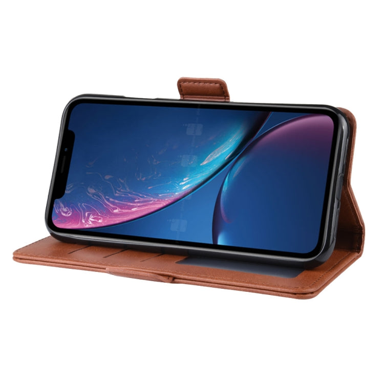 For iPhone XR Dual-side Magnetic Buckle Horizontal Flip Leather Case with Holder & Card Slots & Photo Frame