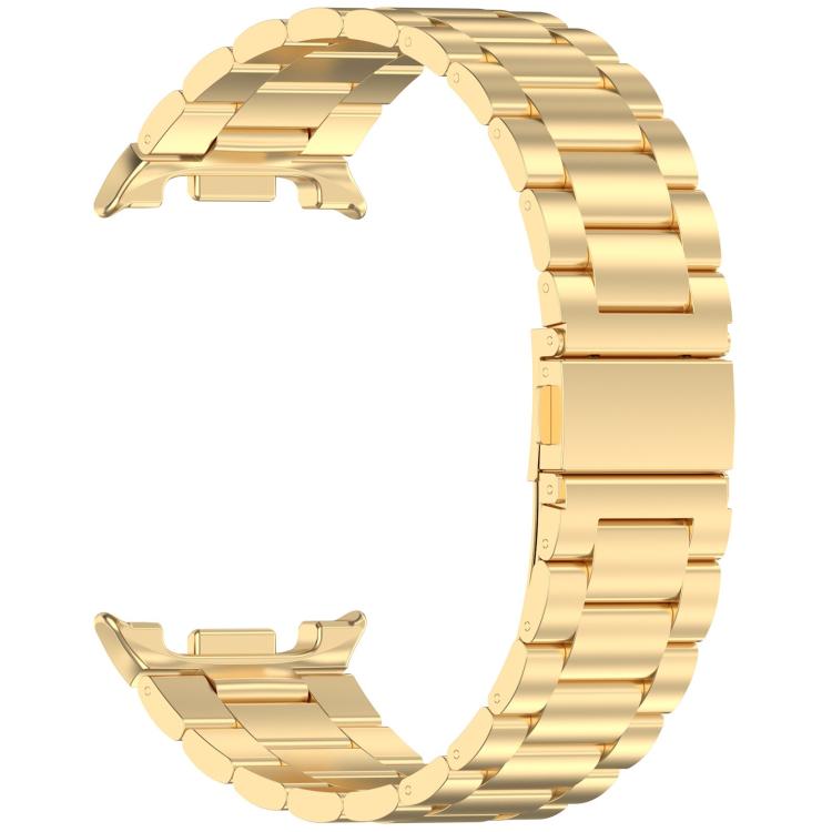 For Samsung Galaxy Watch8 / Watch8 Classic Slim Three Beads Stainless Steel Watch Band