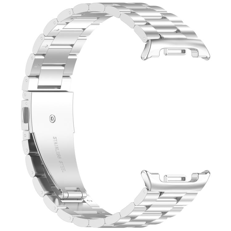 For Samsung Galaxy Watch8 / Watch8 Classic Slim Three Beads Stainless Steel Watch Band
