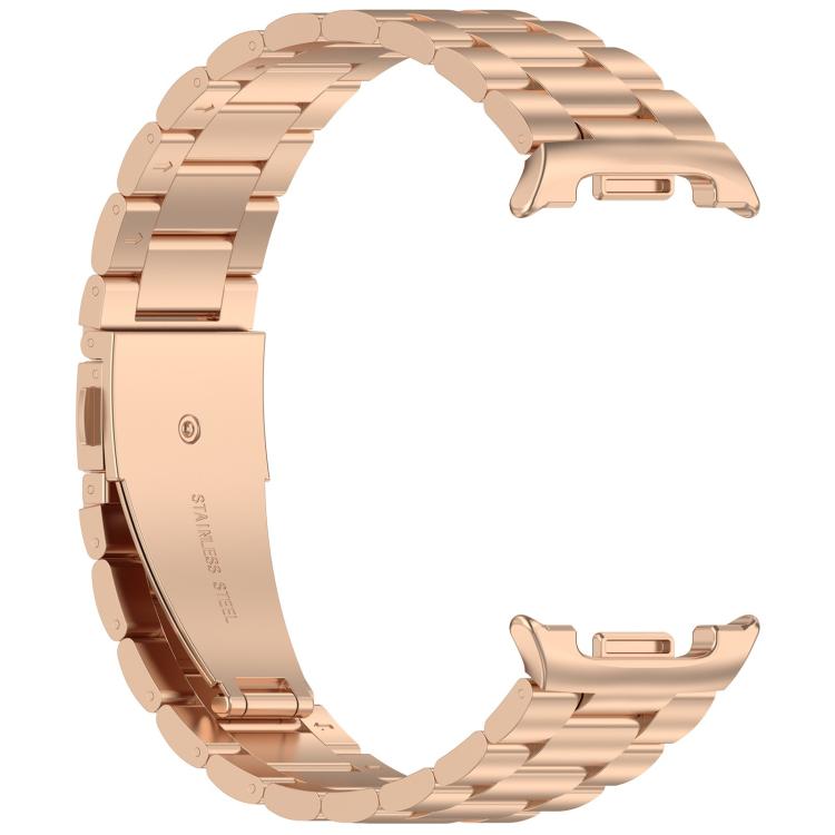 For Samsung Galaxy Watch8 / Watch8 Classic Slim Three Beads Stainless Steel Watch Band