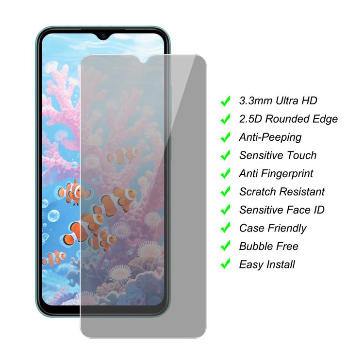 For Samsung Galaxy A17 JUNSUNMAY 25pcs Privacy Screen Protector Tempered Glass Film