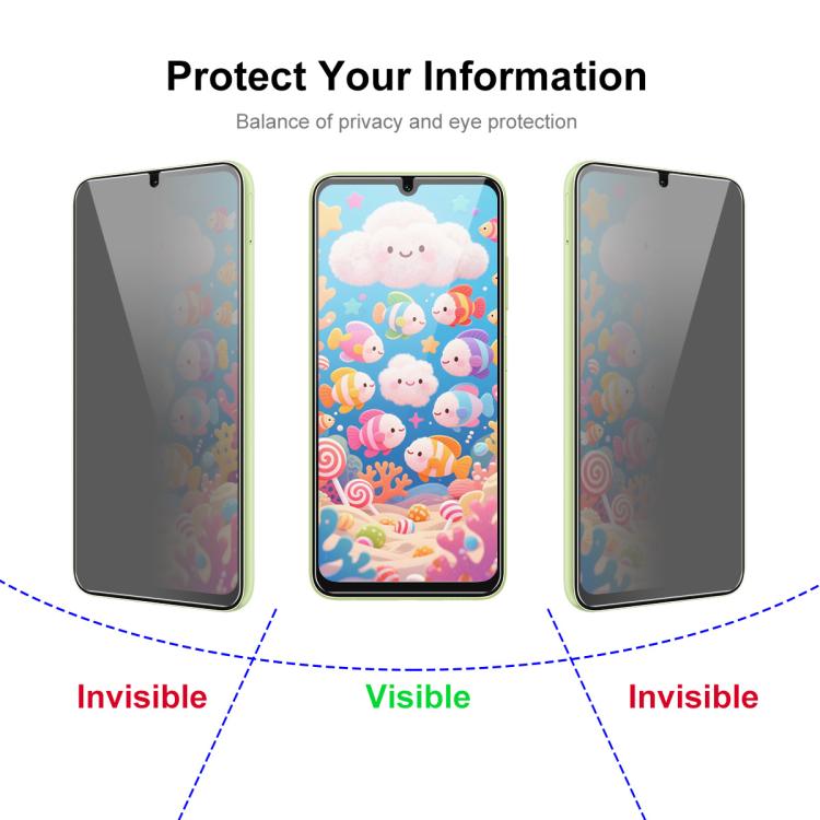 For Samsung Galaxy A06 4G / 5G JUNSUNMAY 25pcs Privacy Screen Protector Tempered Glass Film