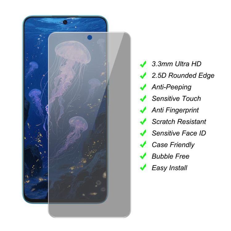 For OnePlus 13T JUNSUNMAY 25pcs Privacy Screen Protector Tempered Glass Film