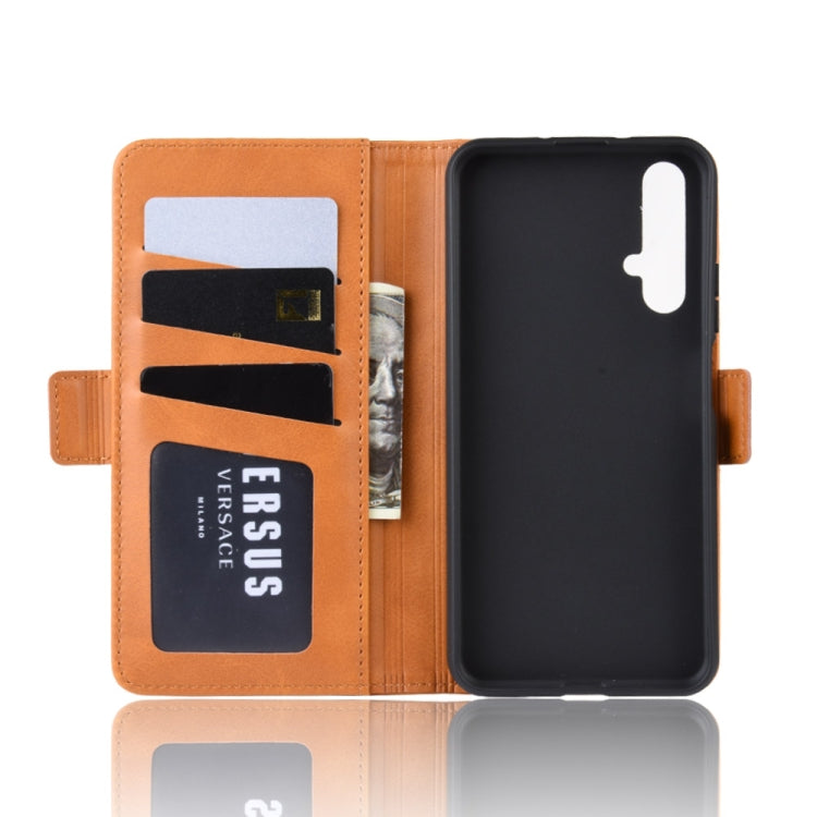 For Honor 20 Dual-side Magnetic Buckle Horizontal Flip Leather Case with Holder & Card Slots & Wallet & Photo Frame