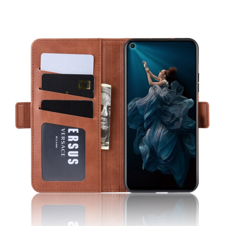 For Honor 20 Dual-side Magnetic Buckle Horizontal Flip Leather Case with Holder & Card Slots & Wallet & Photo Frame