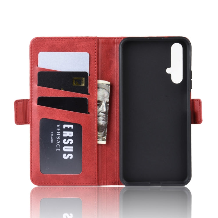 For Honor 20 Dual-side Magnetic Buckle Horizontal Flip Leather Case with Holder & Card Slots & Wallet & Photo Frame