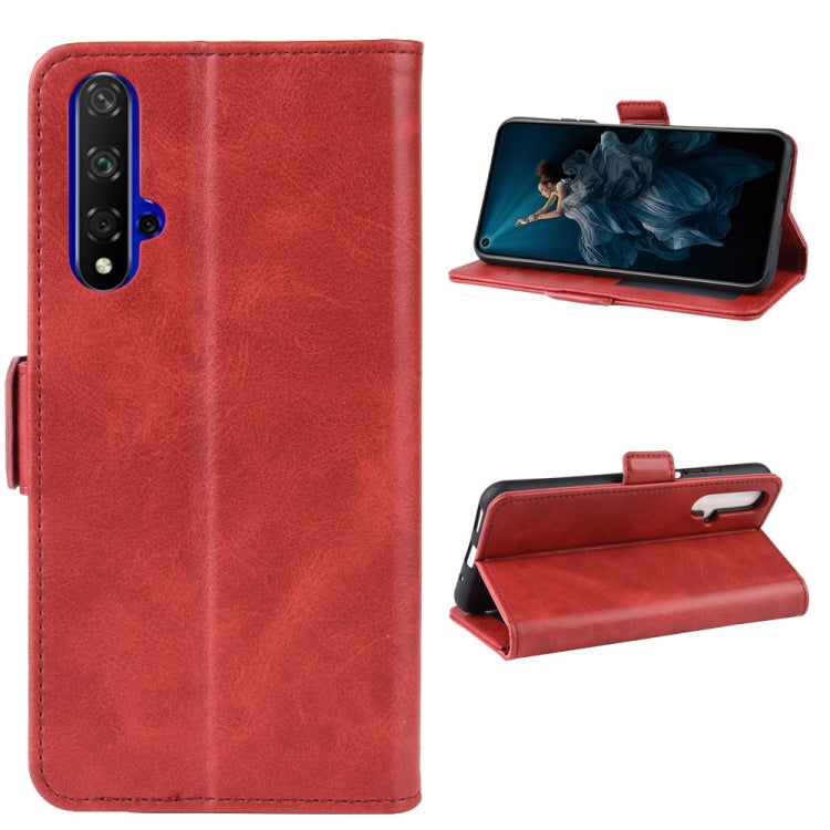 For Honor 20 Dual-side Magnetic Buckle Horizontal Flip Leather Case with Holder & Card Slots & Wallet & Photo Frame