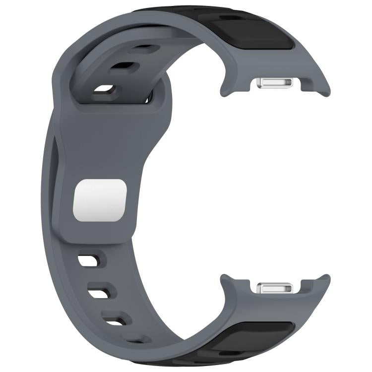 For Samsung Galaxy Watch8 / Watch8 Classic Reverse Buckle Two Color Silicone Watch Band