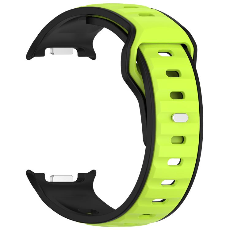 For Samsung Galaxy Watch8 / Watch8 Classic Reverse Buckle Two Color Silicone Watch Band