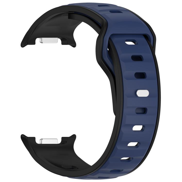 For Samsung Galaxy Watch8 / Watch8 Classic Reverse Buckle Two Color Silicone Watch Band