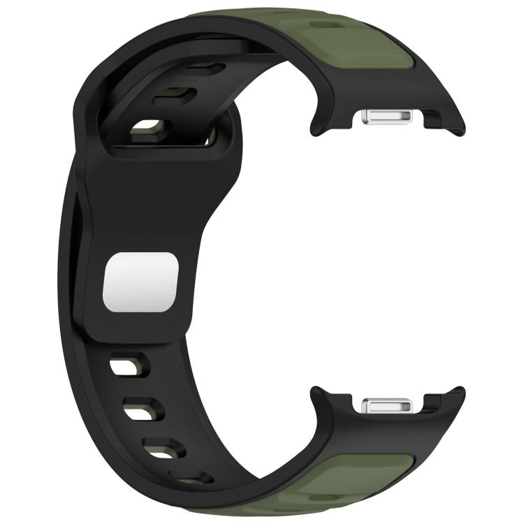 For Samsung Galaxy Watch8 / Watch8 Classic Reverse Buckle Two Color Silicone Watch Band