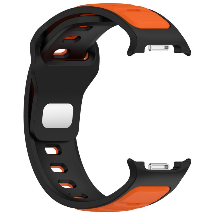 For Samsung Galaxy Watch8 / Watch8 Classic Reverse Buckle Two Color Silicone Watch Band