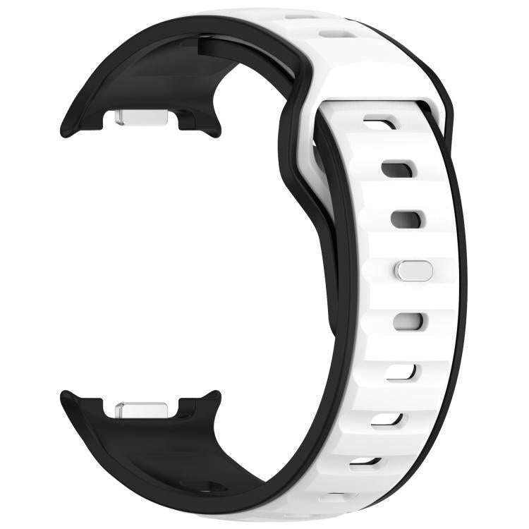 For Samsung Galaxy Watch8 / Watch8 Classic Reverse Buckle Two Color Silicone Watch Band