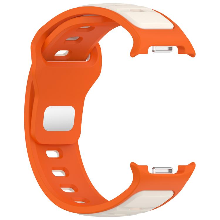 For Samsung Galaxy Watch8 / Watch8 Classic Reverse Buckle Two Color Silicone Watch Band
