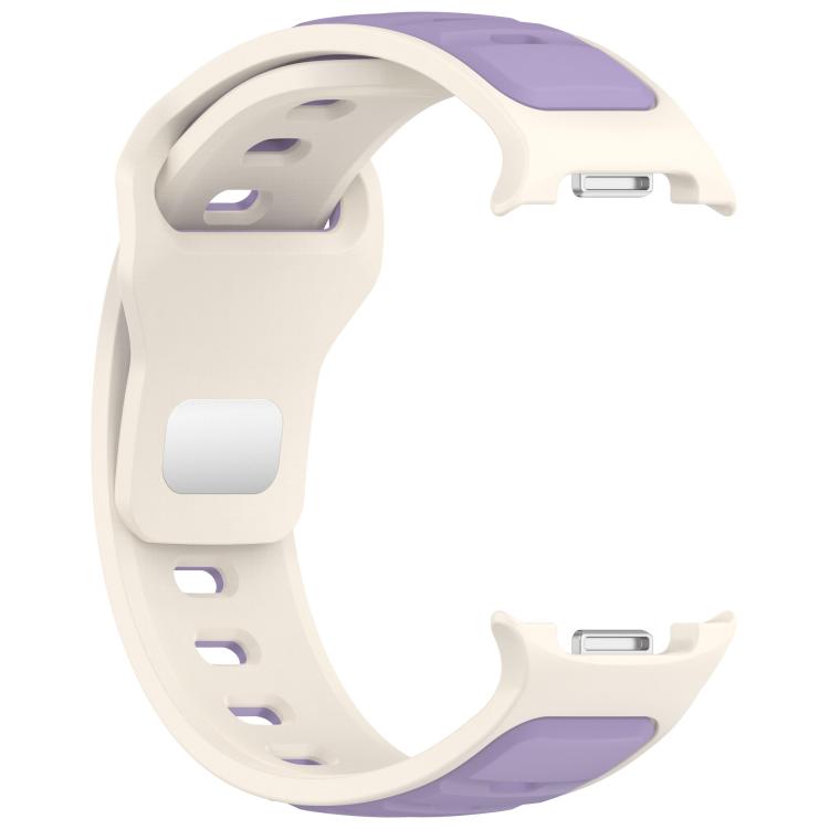 For Samsung Galaxy Watch8 / Watch8 Classic Reverse Buckle Two Color Silicone Watch Band