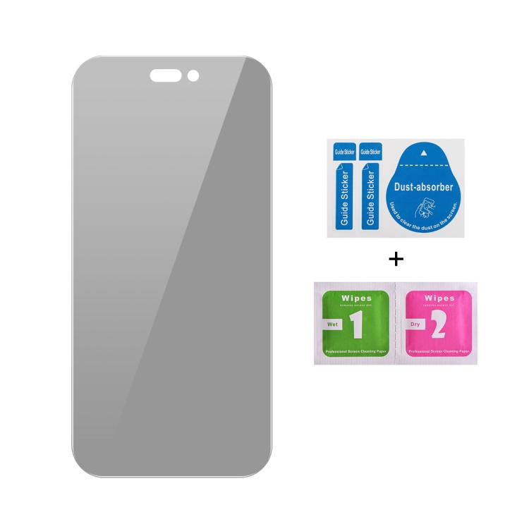 For iPhone 15 JUNSUNMAY 25pcs Privacy Screen Protector Tempered Glass Film