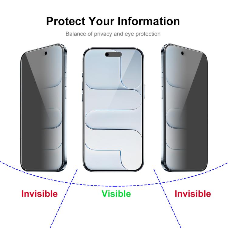 For iPhone Air JUNSUNMAY 25pcs Privacy Screen Protector Tempered Glass Film