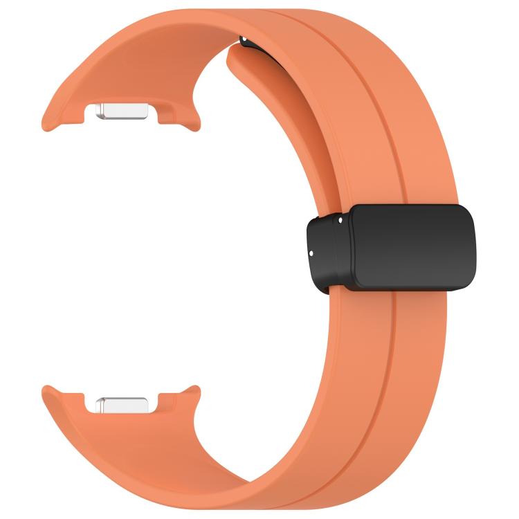 For Samsung Galaxy Watch8 / Watch8 Classic Folding Magnetic Buckle Silicone Watch Band