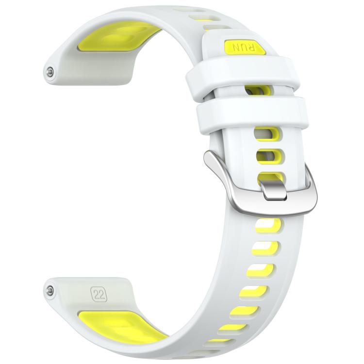 For Garmin Forerunner 970 Sports Steel Buckle Two Color Silicone Watch Band