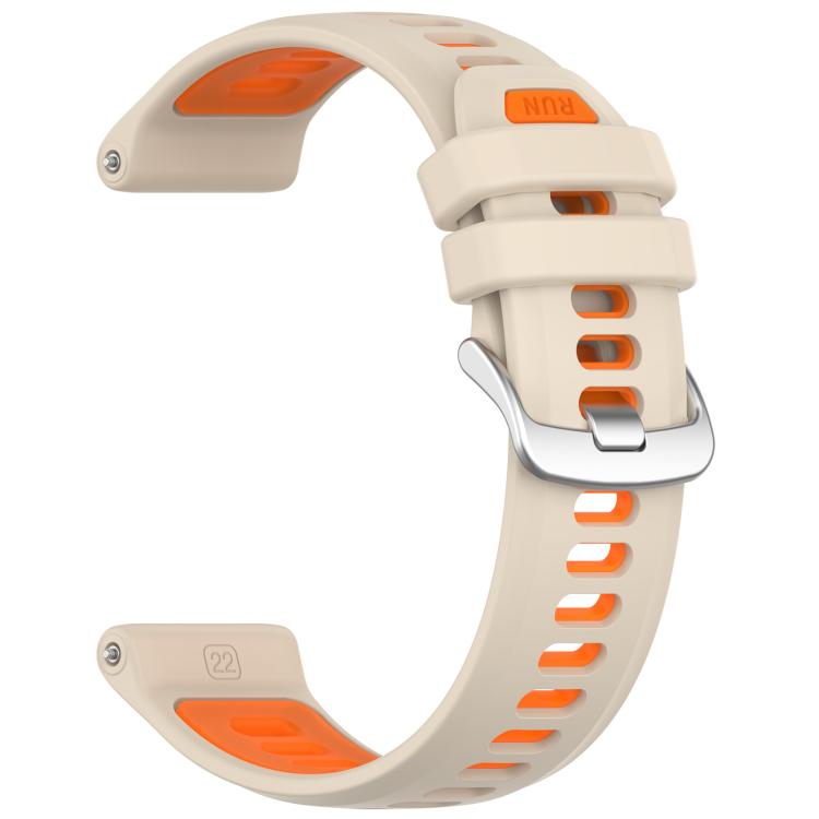 For Garmin Forerunner 970 Sports Steel Buckle Two Color Silicone Watch Band