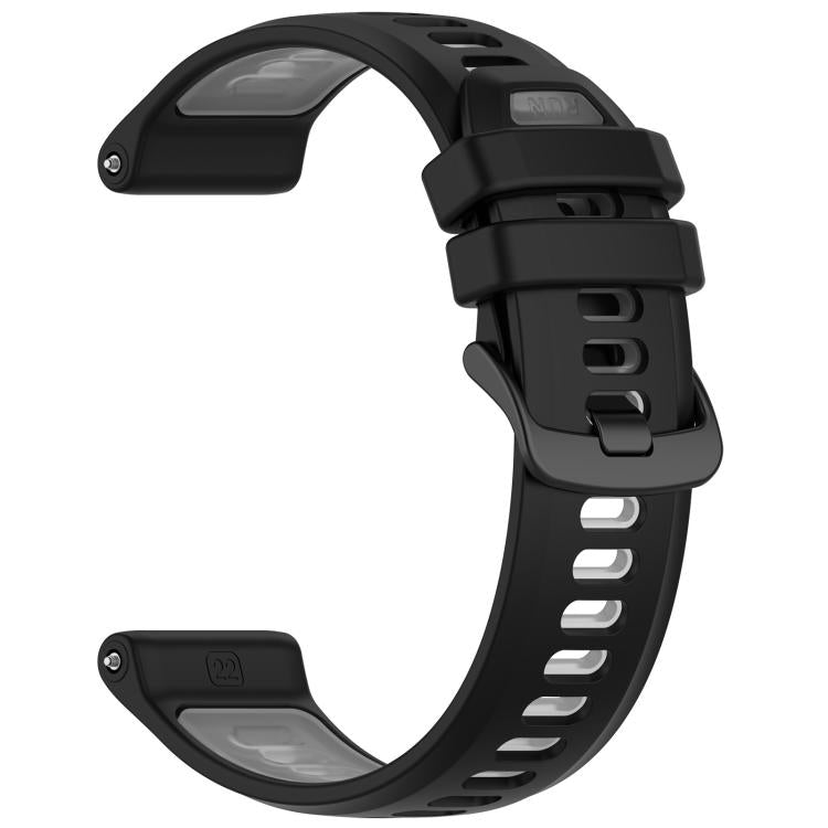 For Garmin Forerunner 970 Sports Steel Buckle Two Color Silicone Watch Band