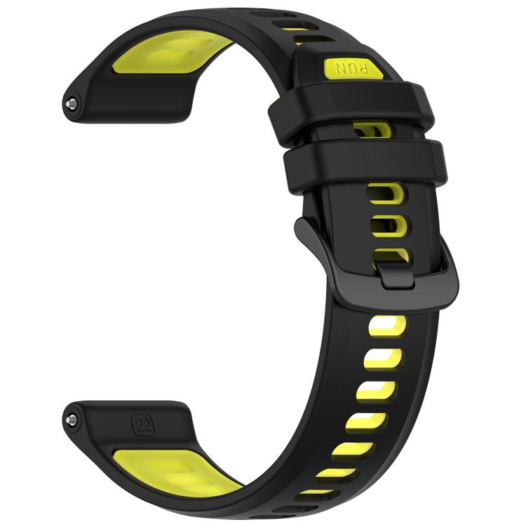 For Garmin Forerunner 970 Sports Steel Buckle Two Color Silicone Watch Band
