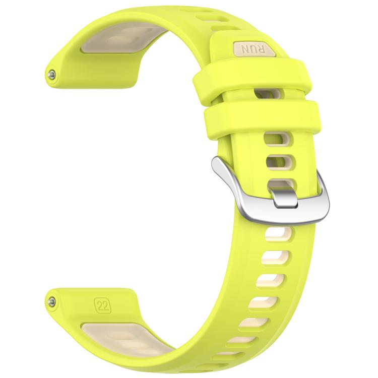 For Garmin Forerunner 970 Sports Steel Buckle Two Color Silicone Watch Band