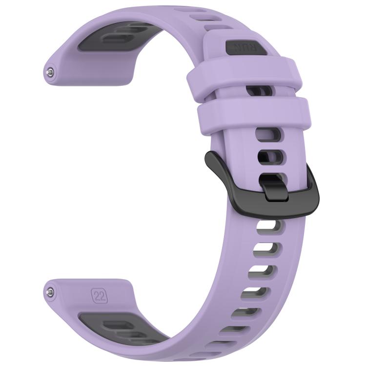 For Garmin Forerunner 970 Sports Steel Buckle Two Color Silicone Watch Band