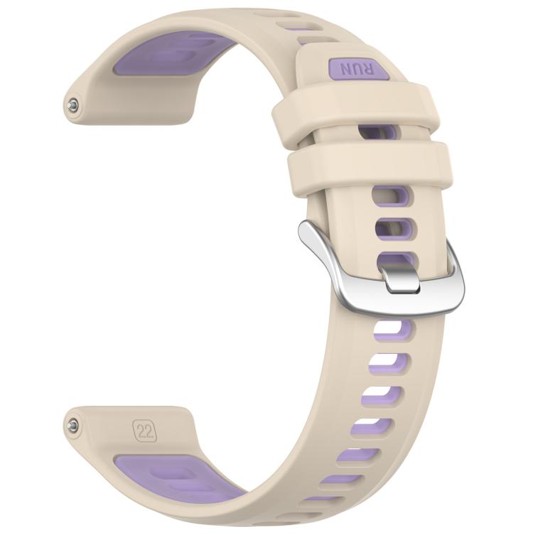 For Garmin Forerunner 970 Sports Steel Buckle Two Color Silicone Watch Band