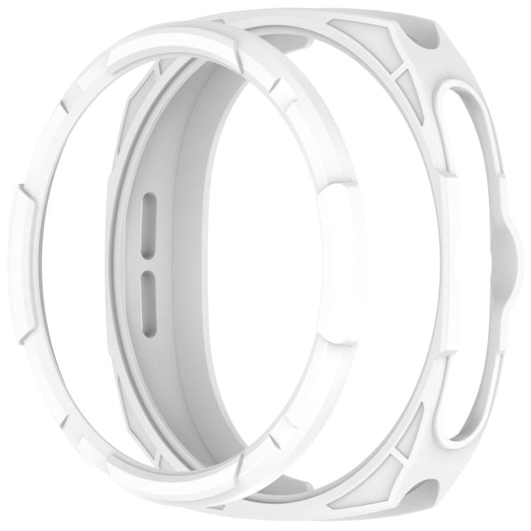 For Samsung Galaxy Watch8 Classic 46mm Hollow Armor Protector TPU Watch Protective Cover - White