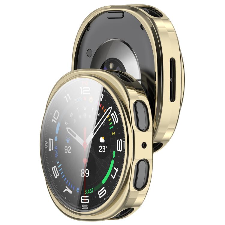 For Samsung Galaxy Watch 8 44mm All Coverage Electroplated TPU Watch Protective Case