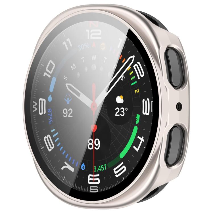For Samsung Galaxy Watch 8 44mm Tempered Film Integrated PC Watch Cover